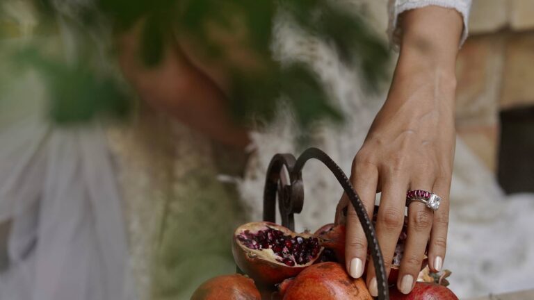 Traditional Persian wedding elements representing Iranian culture, family values, and relationship traditions