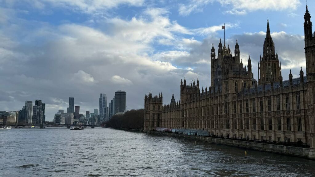 London skyline in the United Kingdom, home to one of the largest Iranian communities in Europe
