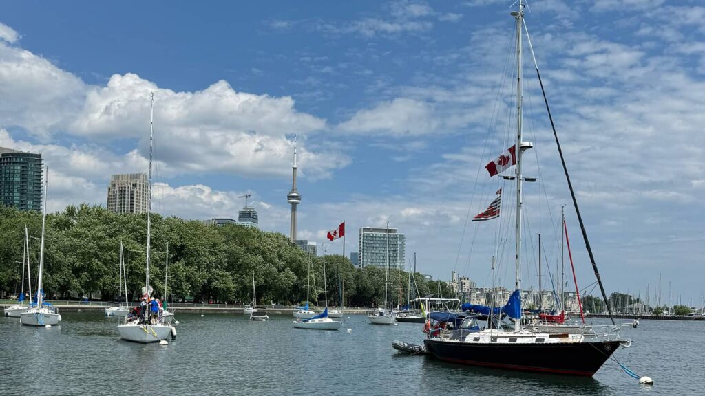 Toronto skyline in Canada, home to one of the world's largest and most established Iranian communities